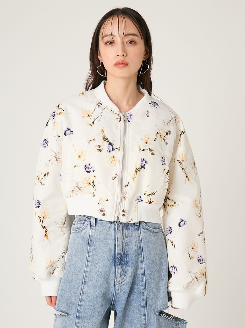 FRAY I.D「レースアップショートMA-1／撥水」|ブルゾン・スタジャン|