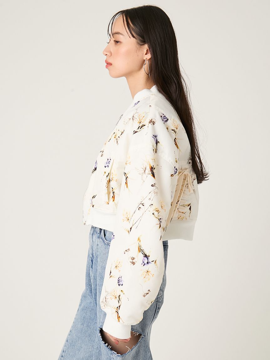 FRAY I.D「レースアップショートMA-1／撥水」|ブルゾン・スタジャン|