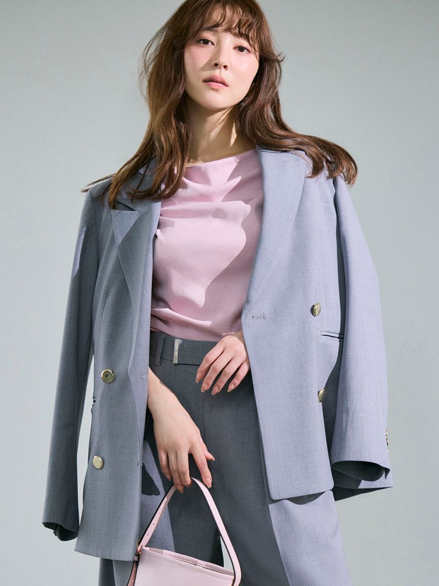 FRAY I.D「ダブルブレストシンプルジャケット／ウォッシャブル」|テーラードジャケット|