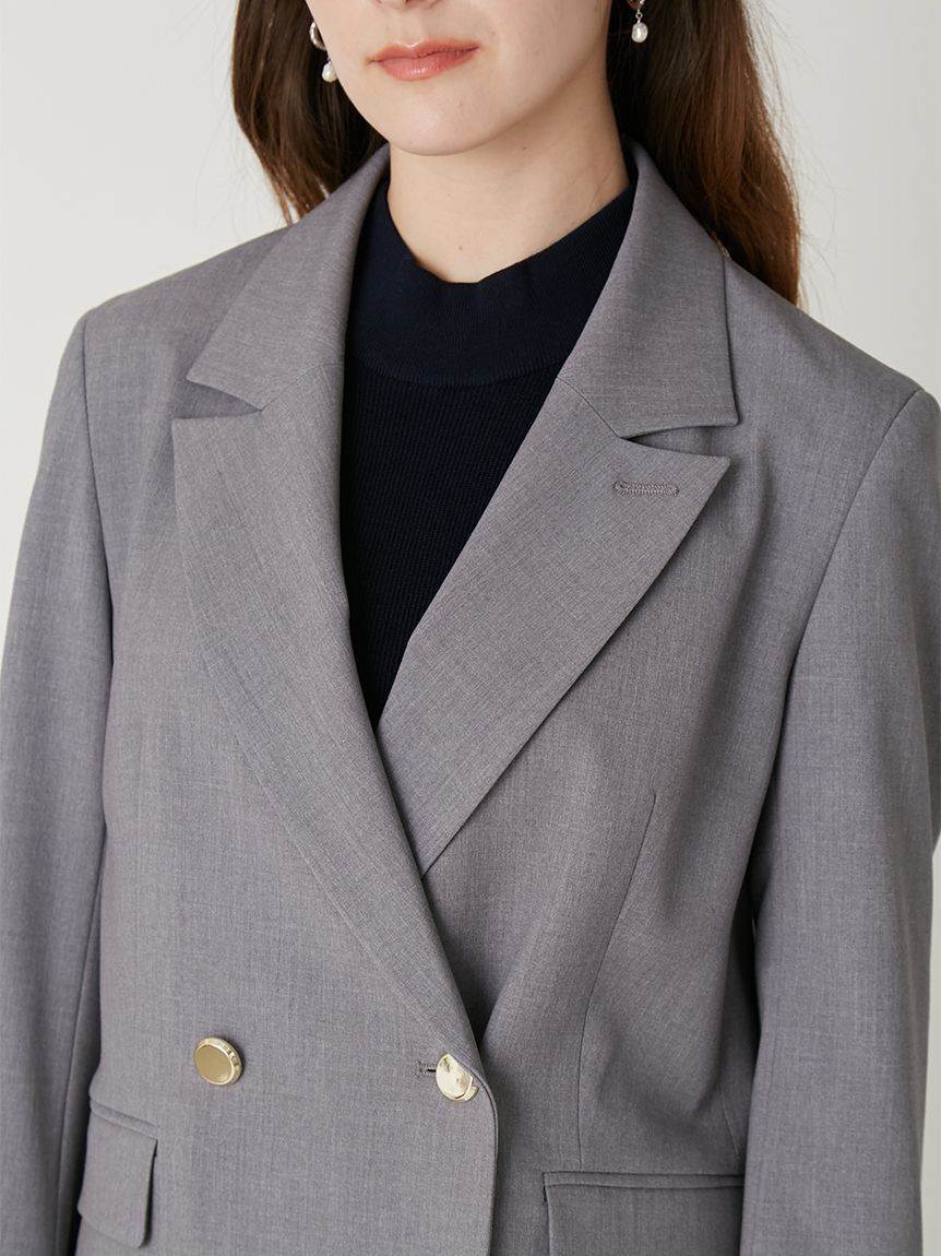 FRAY I.D「ダブルブレストシンプルジャケット／ウォッシャブル」|テーラードジャケット|