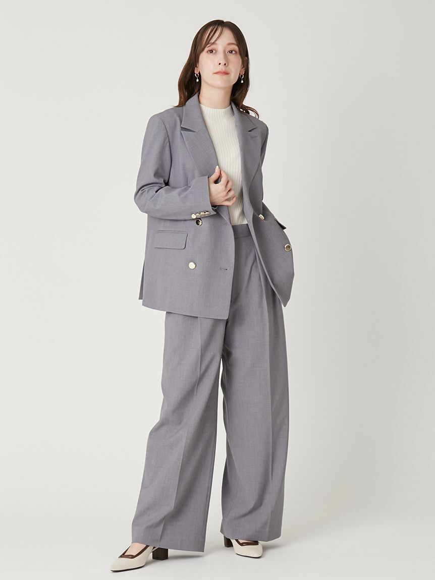 FRAY I.D「ダブルブレストシンプルジャケット／ウォッシャブル」|テーラードジャケット|