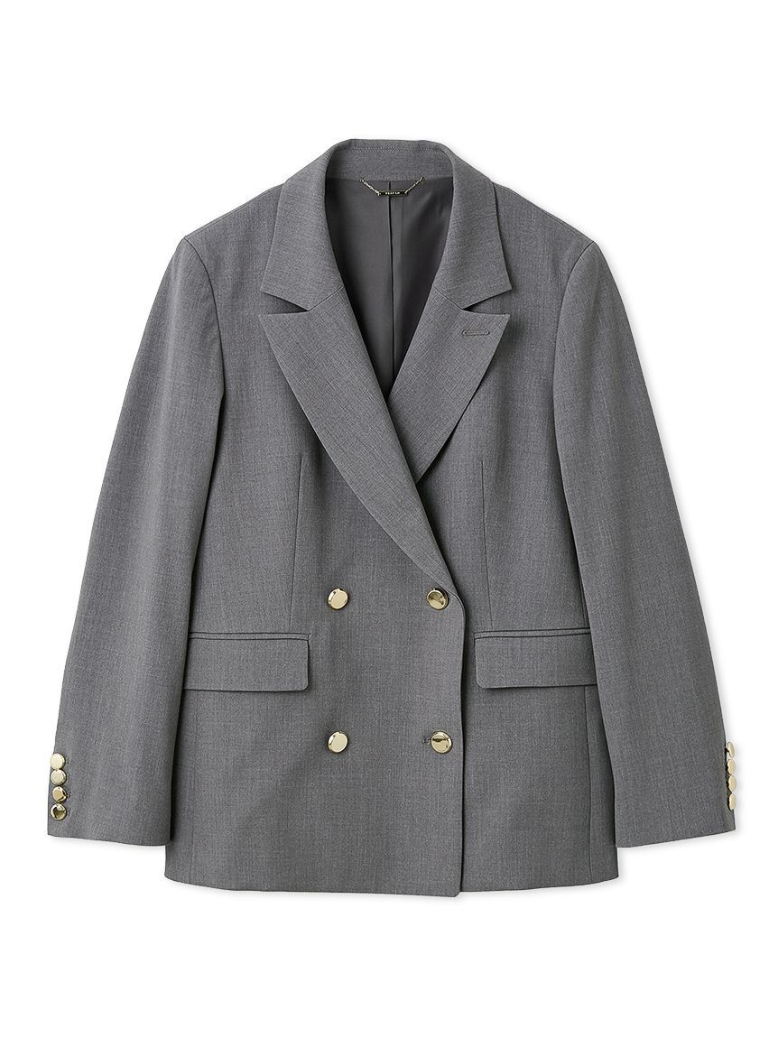 FRAY I.D「ダブルブレストシンプルジャケット／ウォッシャブル」|テーラードジャケット|