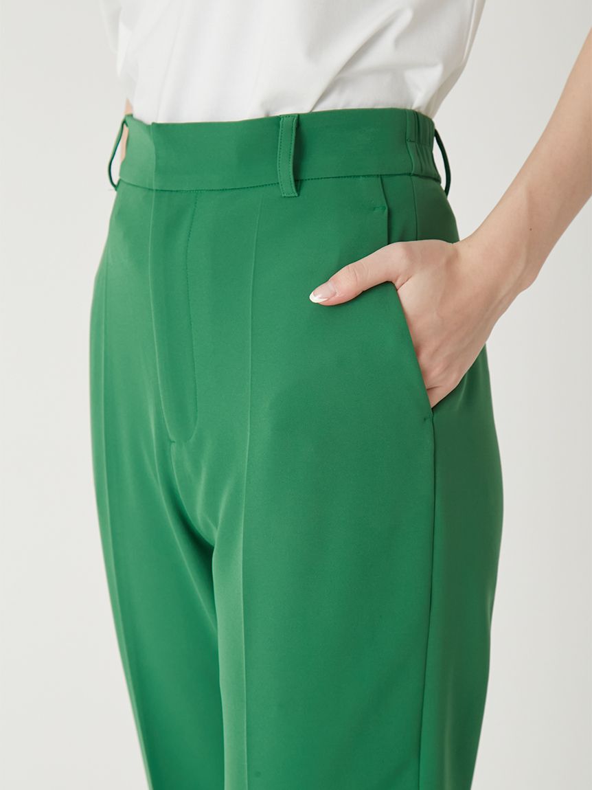 FRAY I.D「【00サイズあり】センタープレスセミフレアーパンツ／ウォッシャブル・防シワ・接触冷感」|チノ|