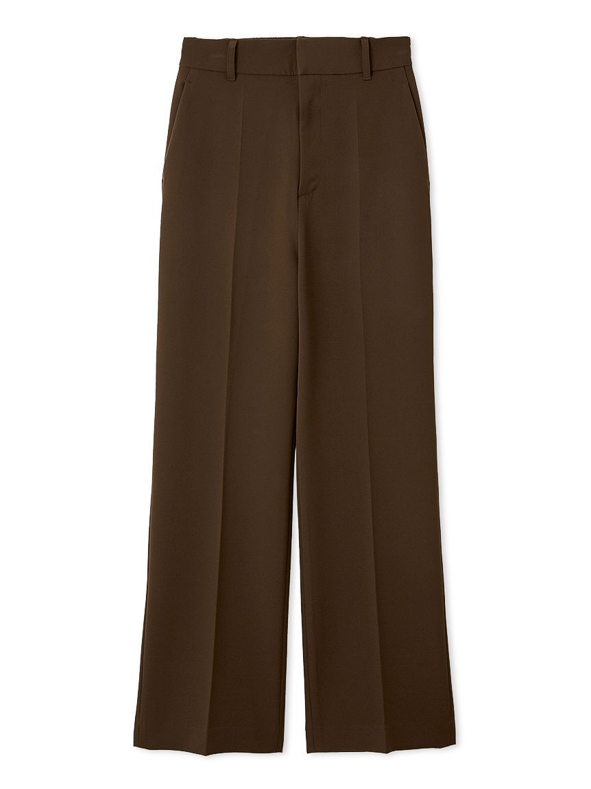 FRAY I.D「【00サイズあり】センタープレスセミフレアーパンツ／ウォッシャブル・防シワ・接触冷感」|チノ|