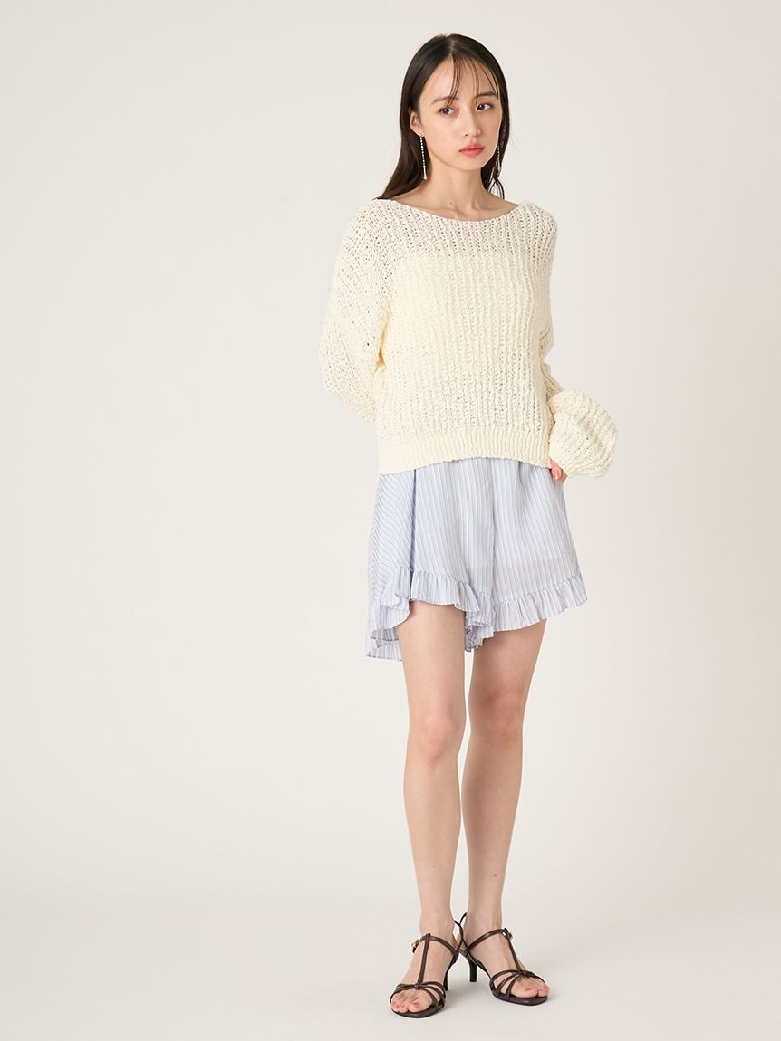 FRAY I.D「スラブコットンローゲージニット」|ニット・セーター|