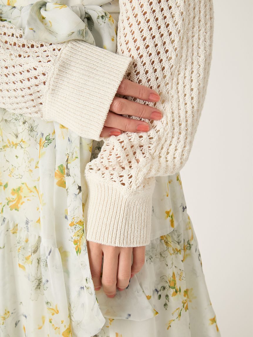 FRAY I.D「リネンコットンニットボレロカーディガン」|カーディガン|