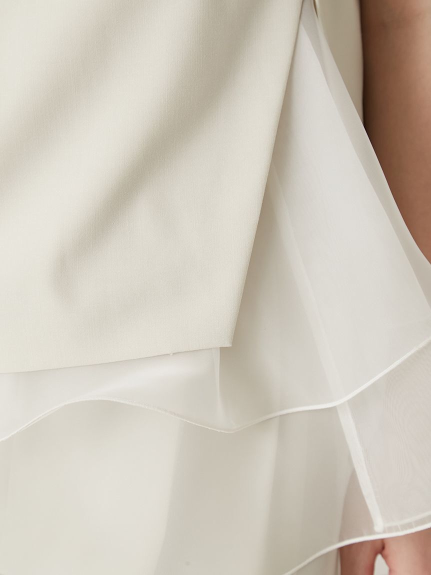 FRAY I.D「【00サイズあり】ラッフルフリルセットアップ／ウォッシャブル・抗ピリング」|ワンピース|