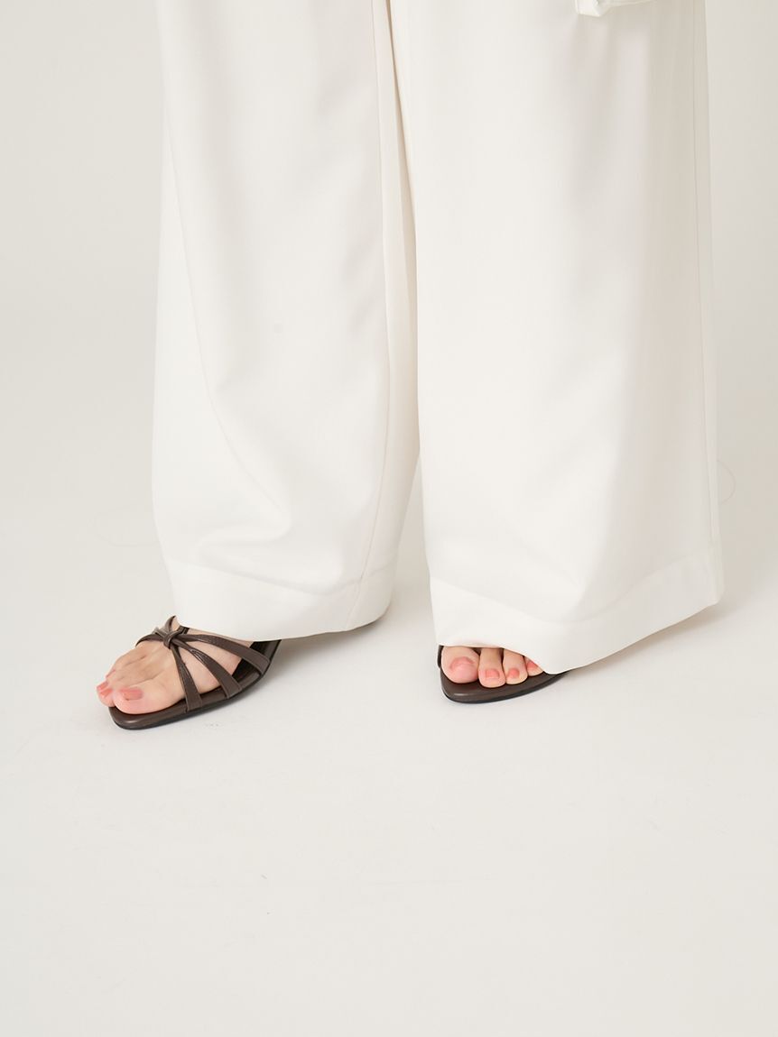 FRAY I.D「サイドファスナーカーゴパンツ／ウォッシャブル・防シワ・接触冷感」|チノ|