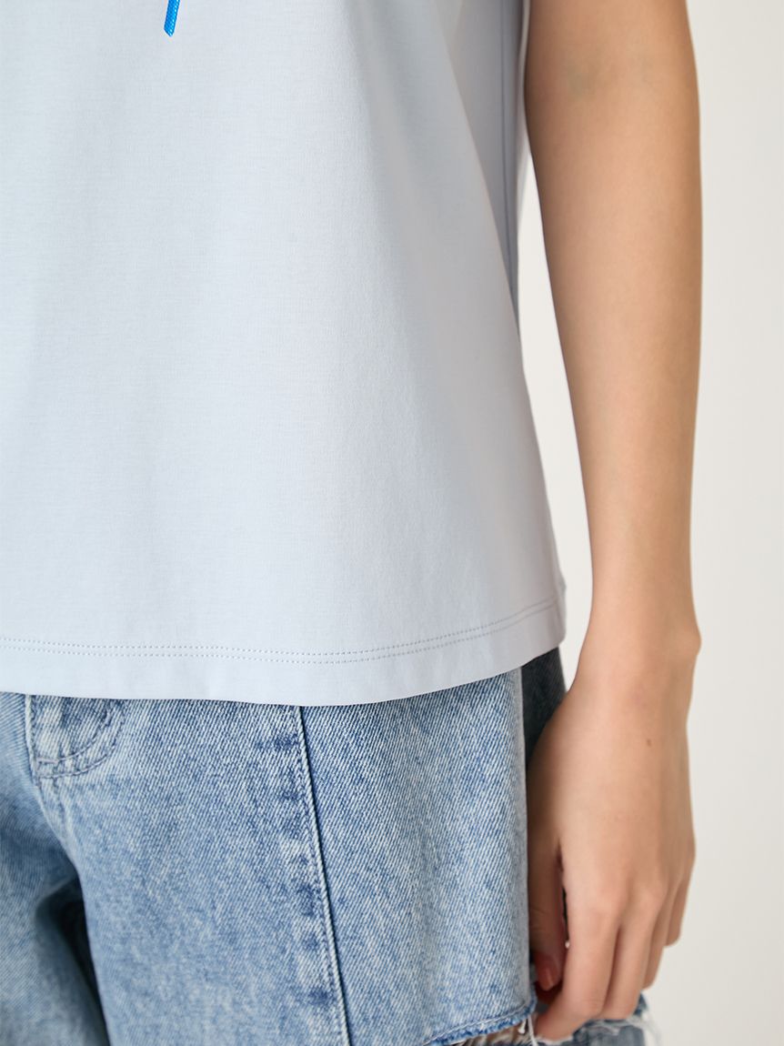 FRAY I.D「コンパクトフラワープリントTシャツ」|Tシャツ・カットソー|