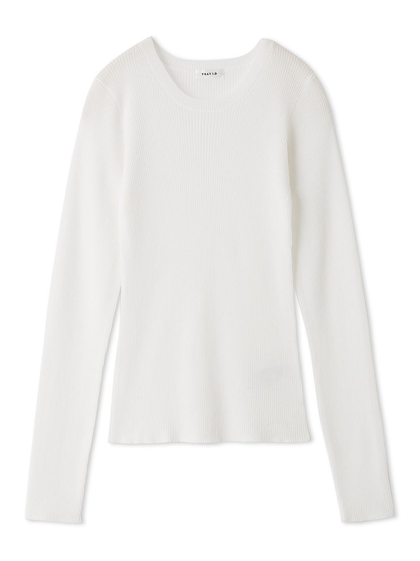 FRAY I.D「クルーネックニットプルオーバー」|ニット・セーター|