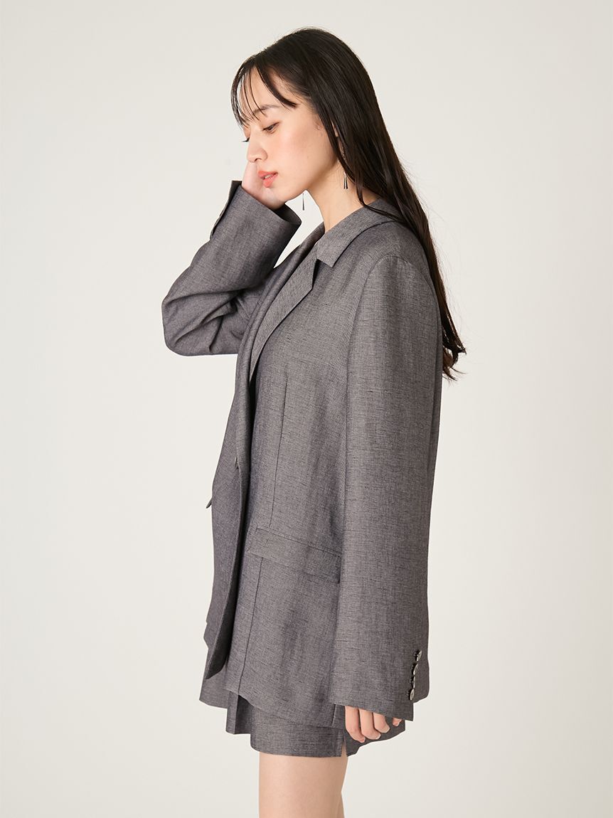 FRAY I.D「シングルリネンジャケット」|テーラードジャケット|