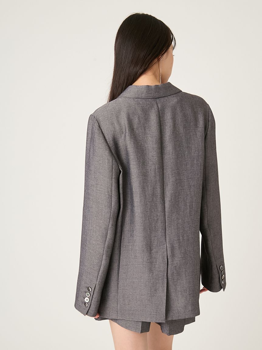 FRAY I.D「シングルリネンジャケット」|テーラードジャケット|