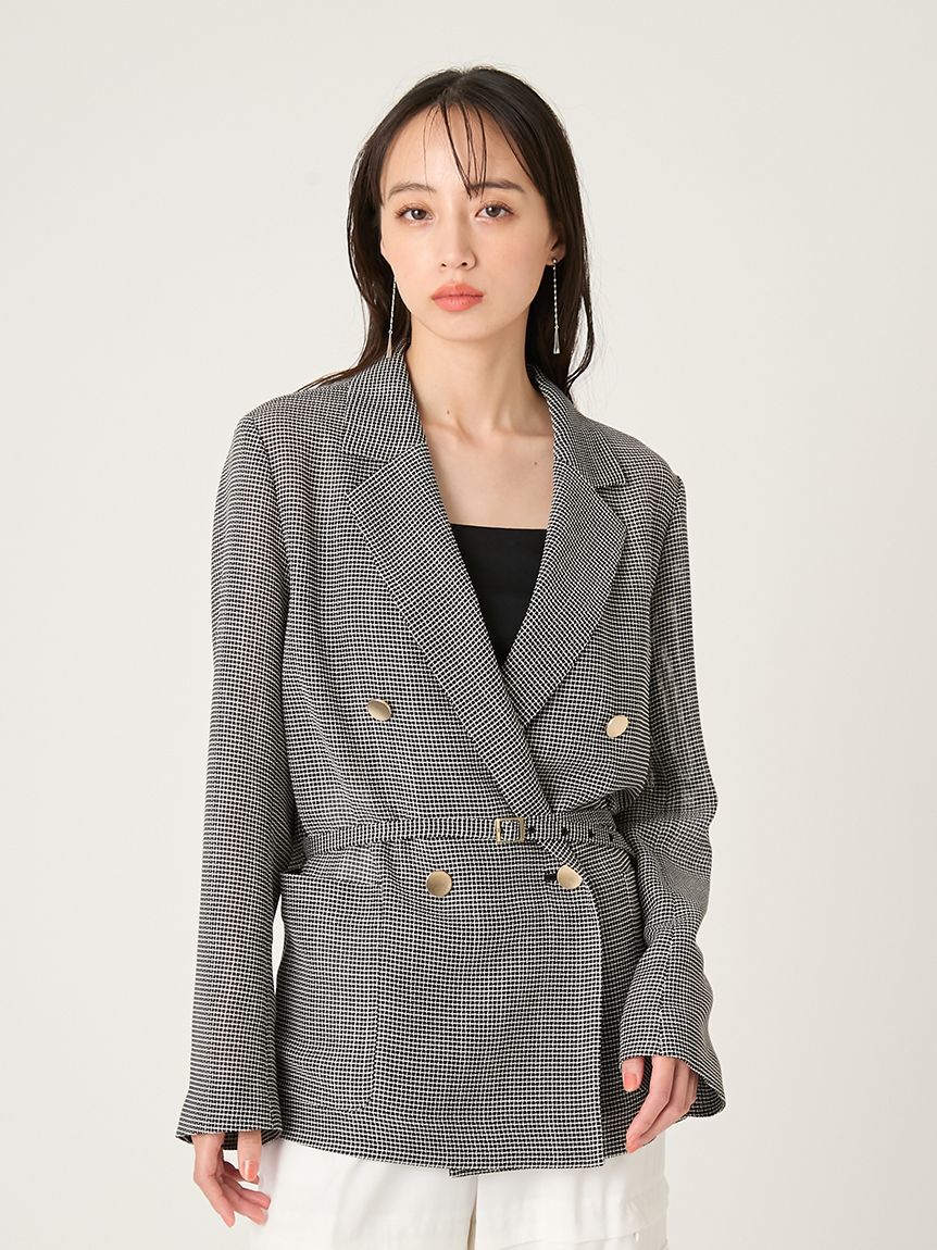 FRAY I.D「ダブルブレストカラミジャケット」|テーラードジャケット|