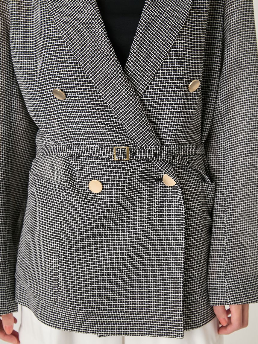 FRAY I.D「ダブルブレストカラミジャケット」|テーラードジャケット|