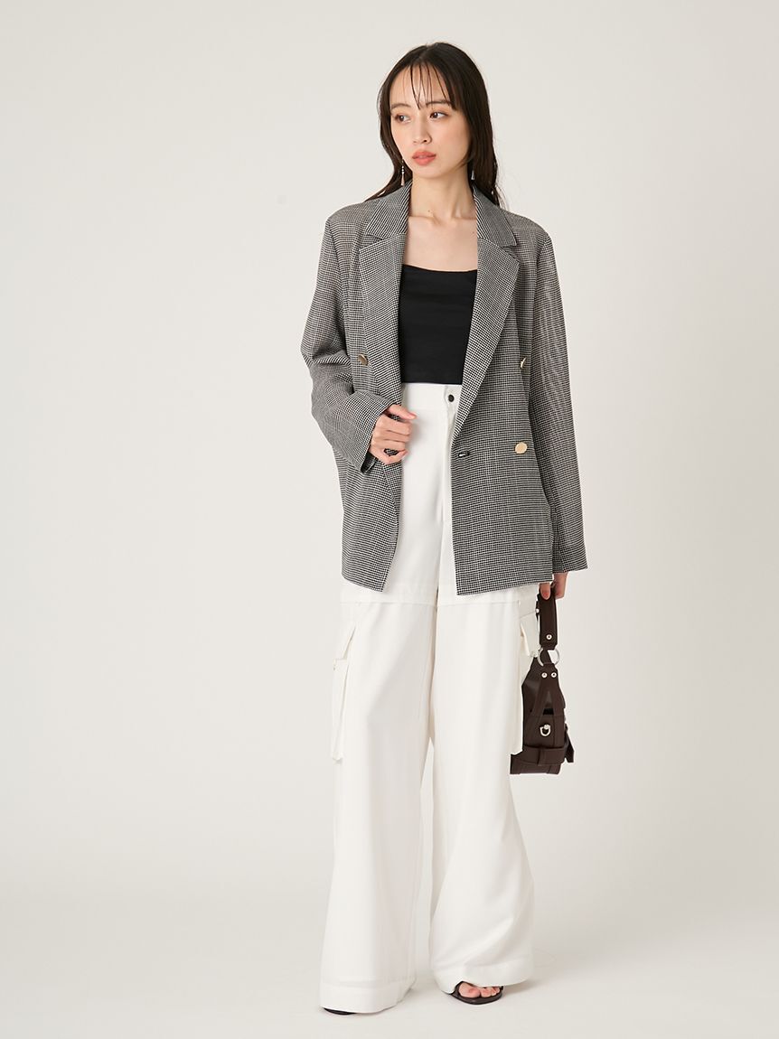 FRAY I.D「ダブルブレストカラミジャケット」|テーラードジャケット|