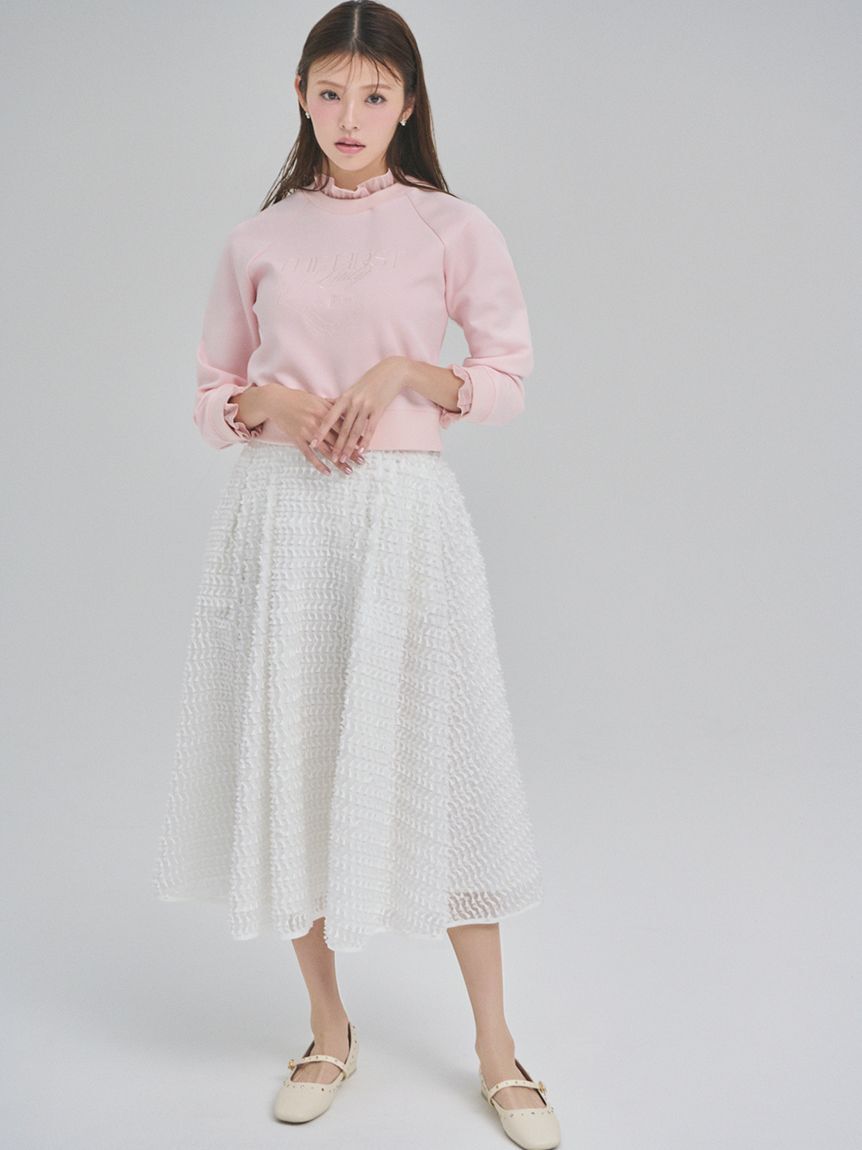 CELFORD「リボンジャガードタックフレアスカート」|スカート|