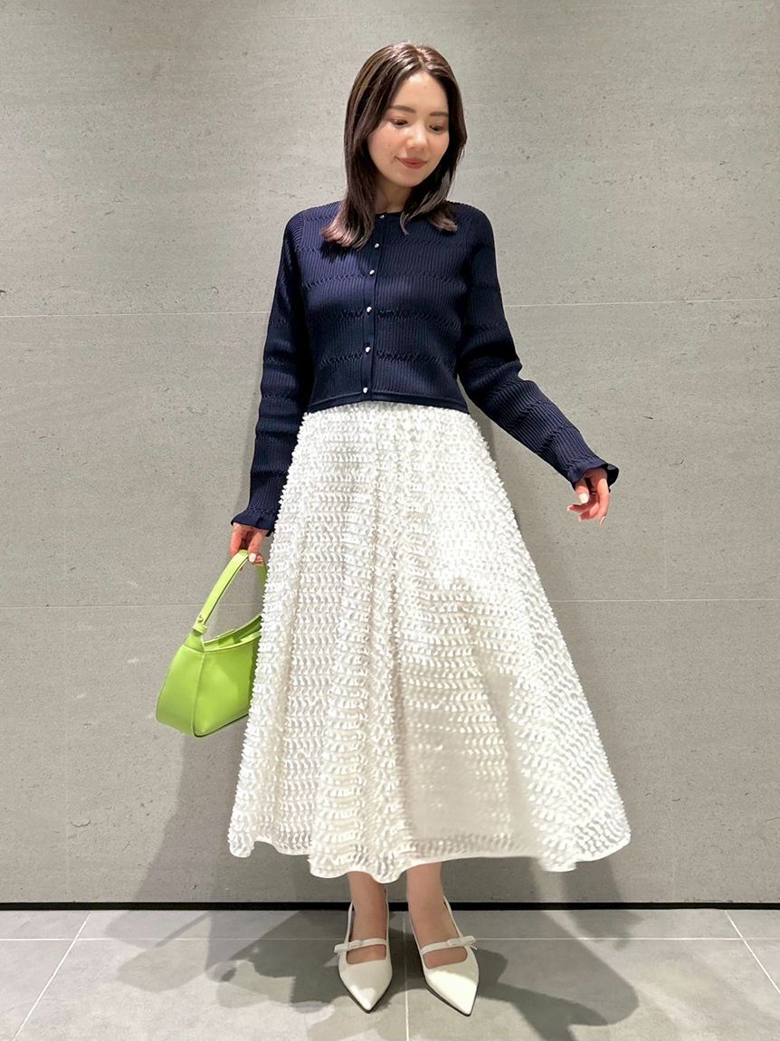 CELFORD「リボンジャガードタックフレアスカート」|スカート|