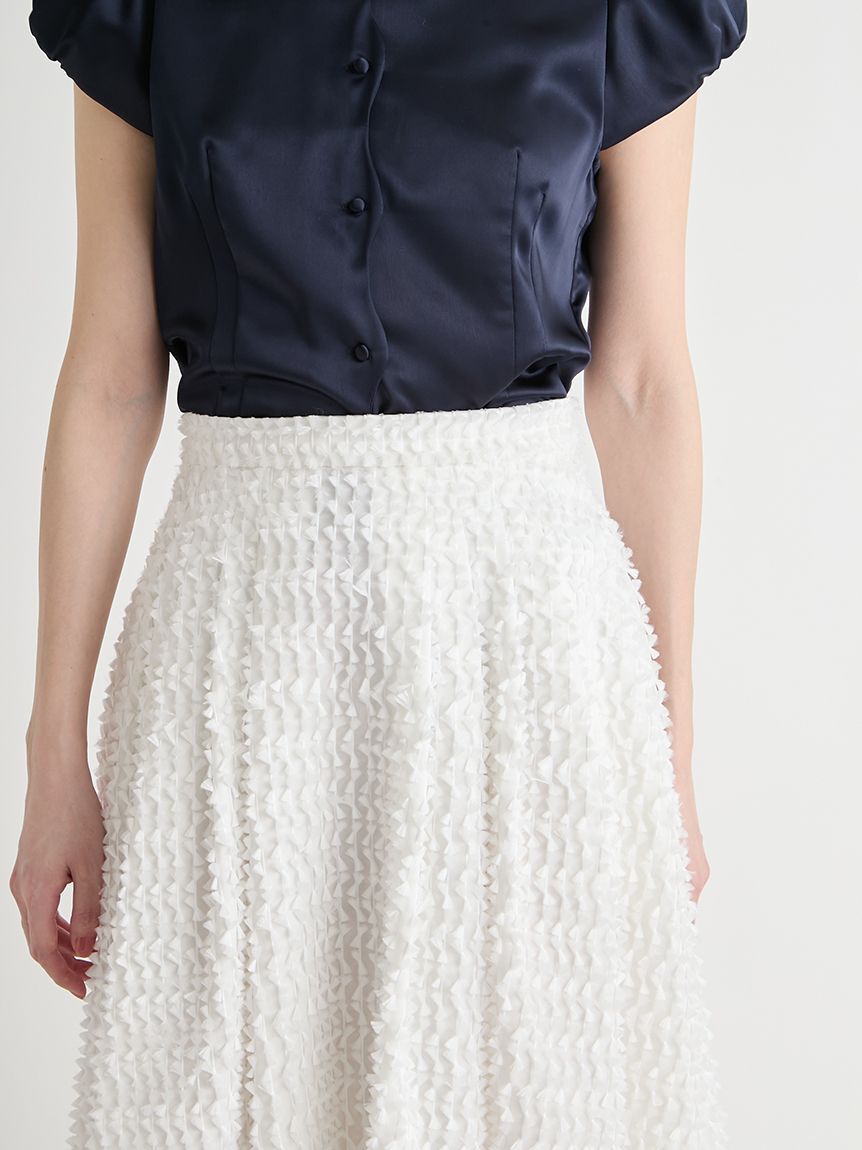 CELFORD「リボンジャガードタックフレアスカート」|スカート|