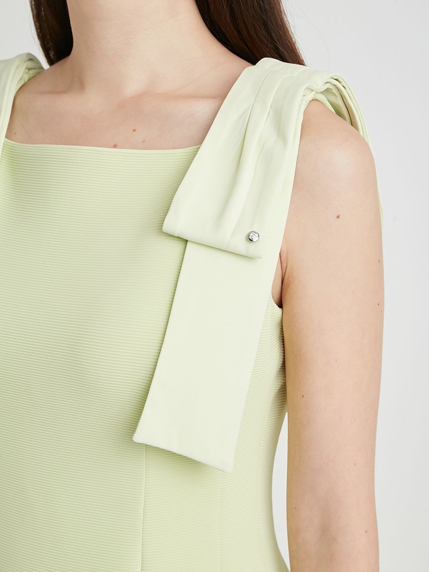 CELFORD「【多機能素材】ラッシュガードショルダーリボンワンピース」|ワンピース|