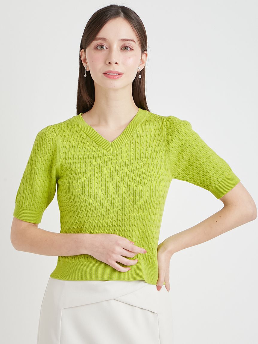 CELFORD「デタッチャブルケーブルニットプルオーバー」|ニット・セーター|