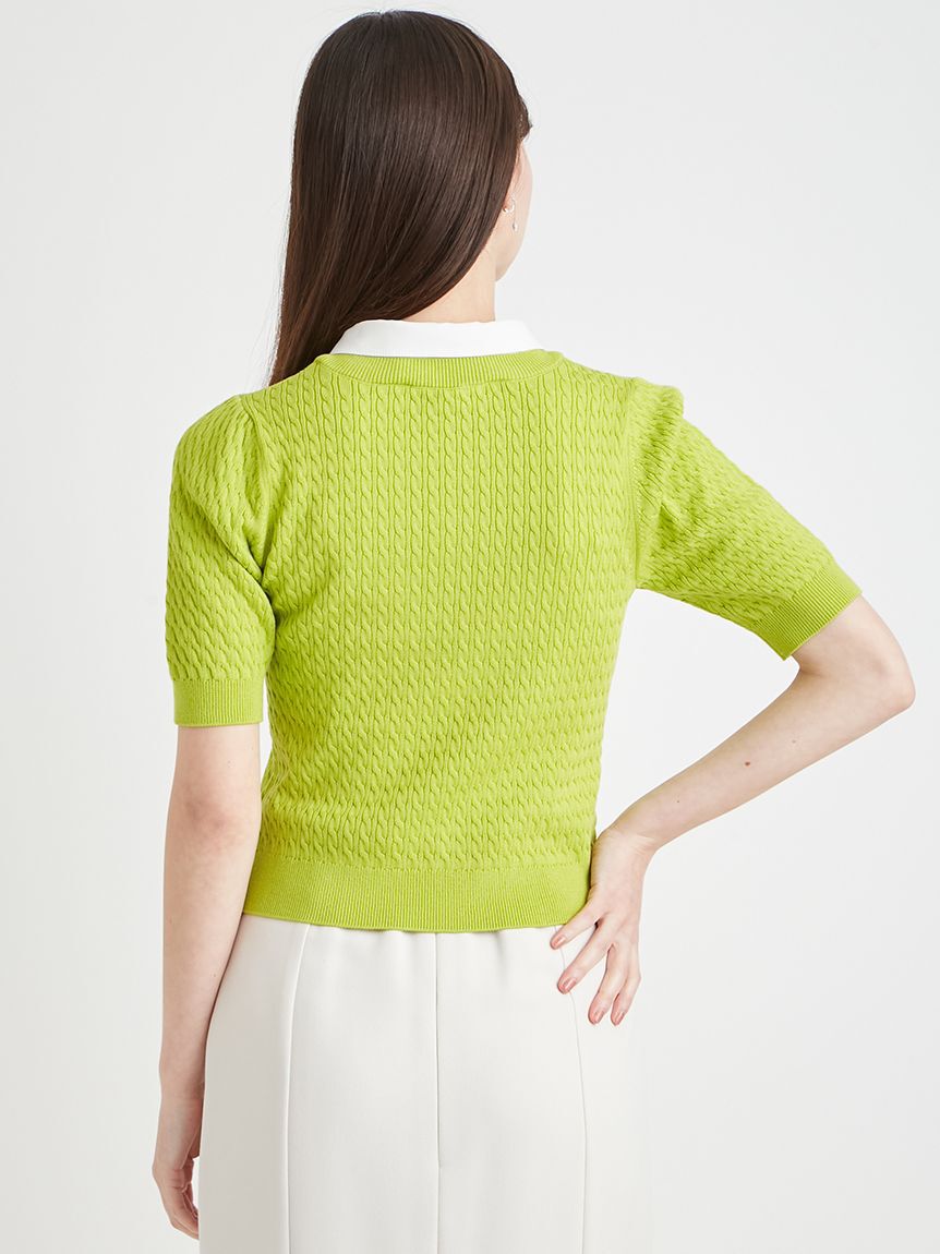 CELFORD「デタッチャブルケーブルニットプルオーバー」|ニット・セーター|