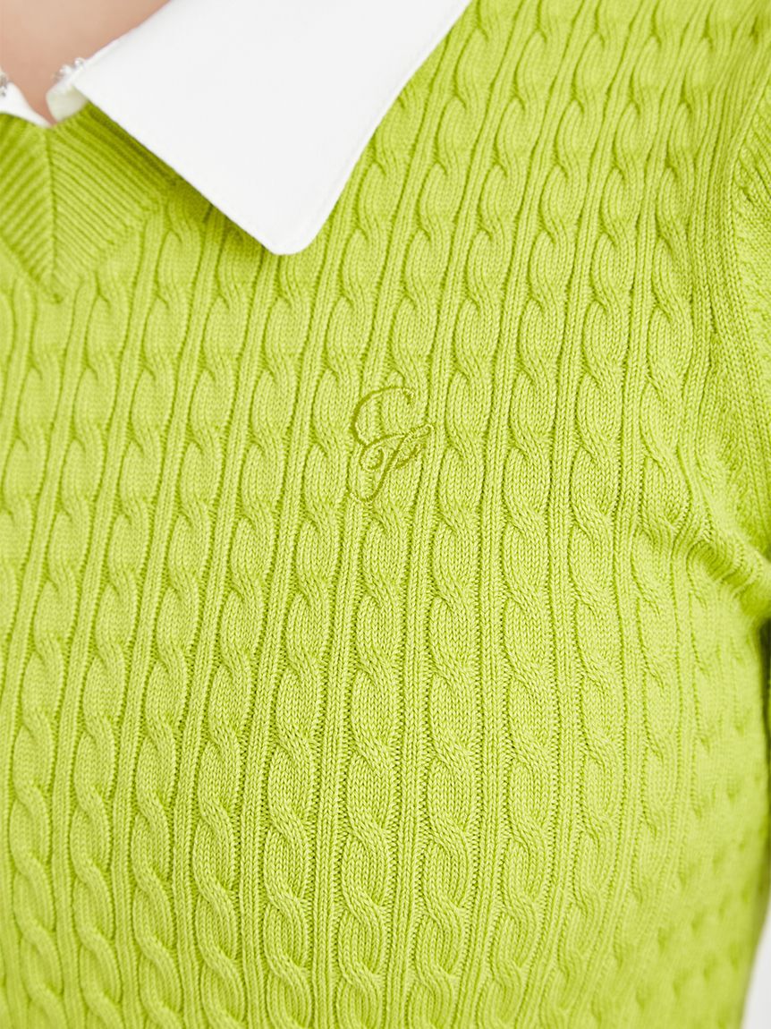 CELFORD「デタッチャブルケーブルニットプルオーバー」|ニット・セーター|