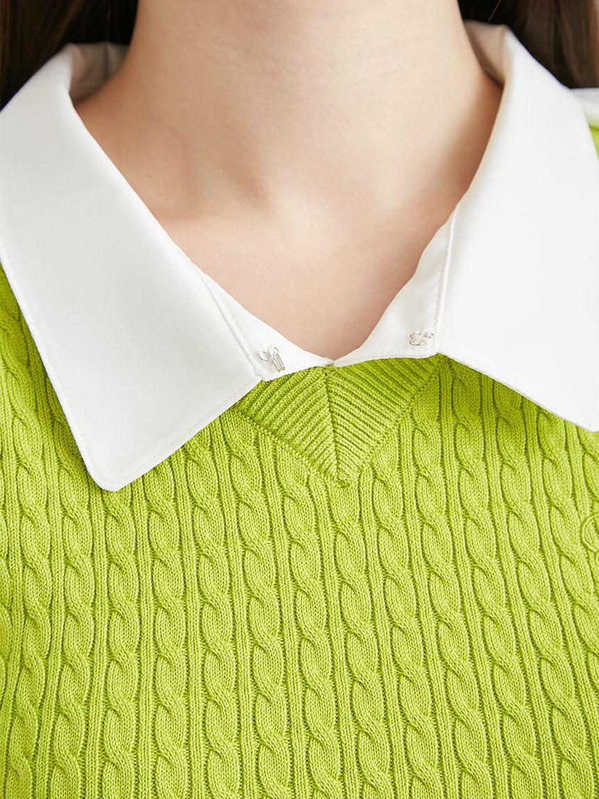 CELFORD「デタッチャブルケーブルニットプルオーバー」|ニット・セーター|