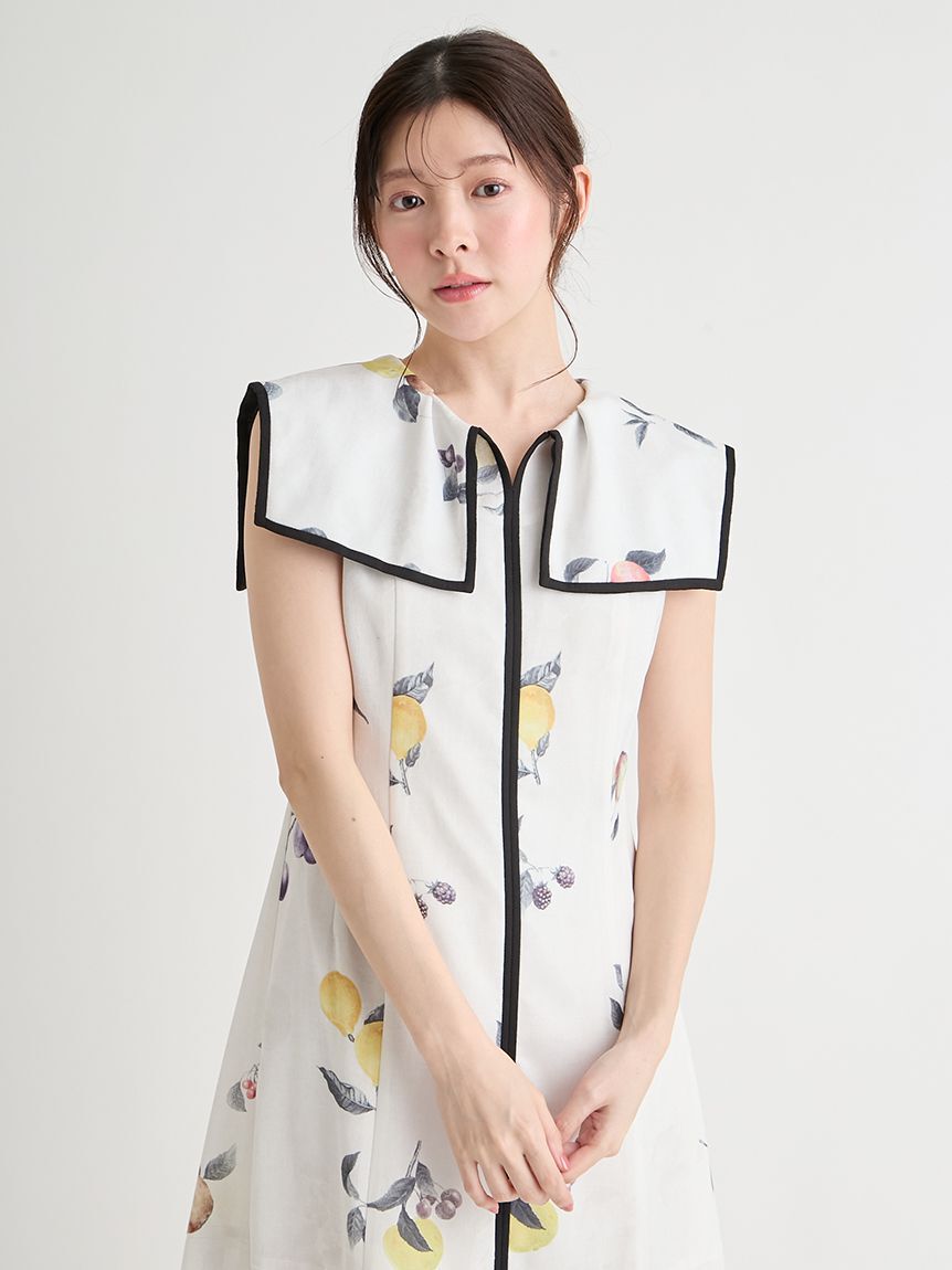 CELFORD「【洗える】フルーツプリントワンピース」|ワンピース|