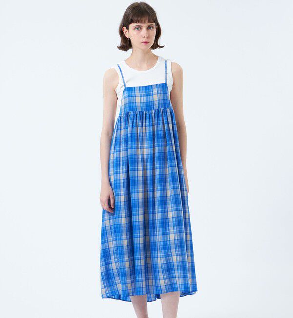 MACKINTOSH PHILOSOPHY「タータンチェックキャミワンピース」|ワンピース|ブルー