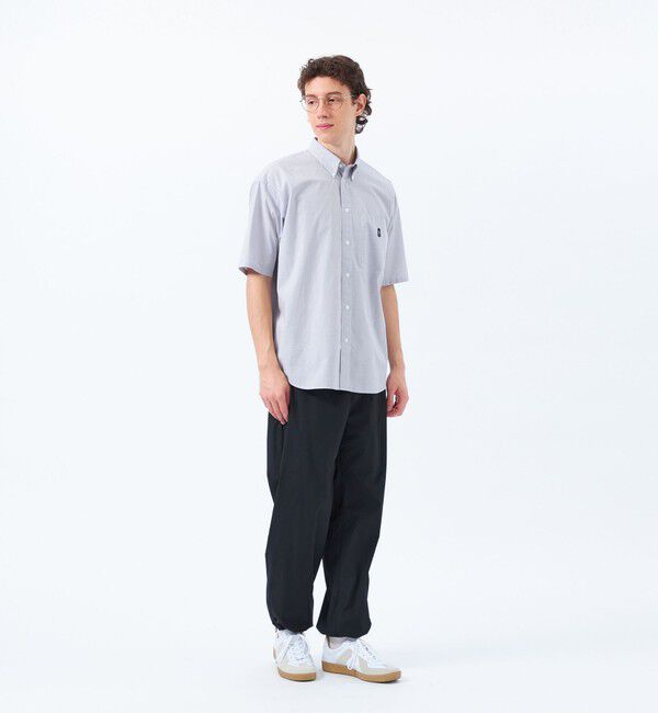 MACKINTOSH PHILOSOPHY「バッキンガムベア オーバーサイズボタンダウンシャツ モノトーンチェック」|シャツ・ブラウス|