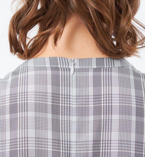 MACKINTOSH PHILOSOPHY「フロントギャザーチェックブラウス」|シャツ・ブラウス|