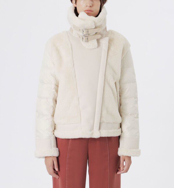  「ファーコンビライダースダウン」|ブルゾン・スタジャン|