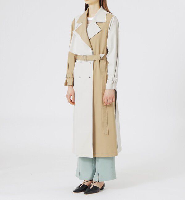  「ブロッキングトレンチコート」|トレンチコート|