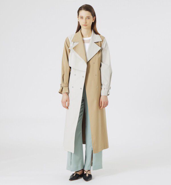  「ブロッキングトレンチコート」|トレンチコート|