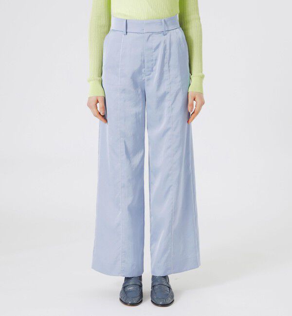  「ラインワイドパンツ」|スラックス|