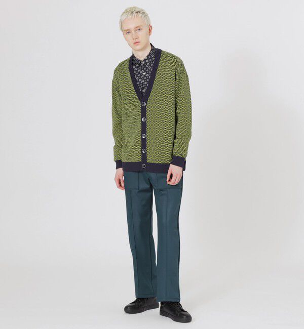  「ジオメトリックカーディガン」|ニット・セーター|