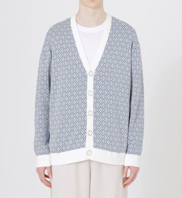  「ジオメトリックカーディガン」|ニット・セーター|