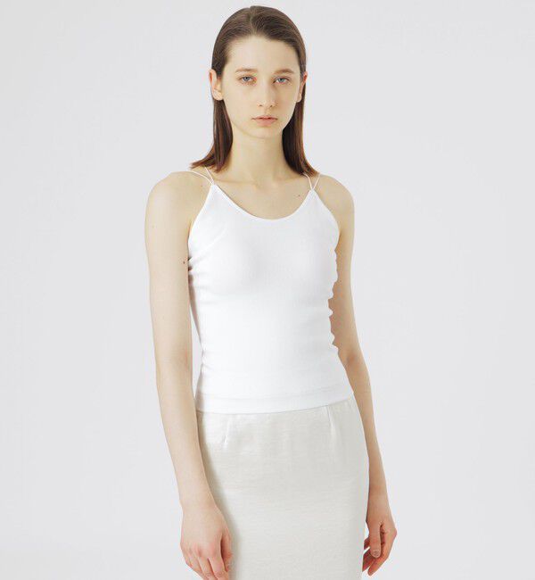  「スパゲッティショートキャミソール」|キャミソール|ホワイト
