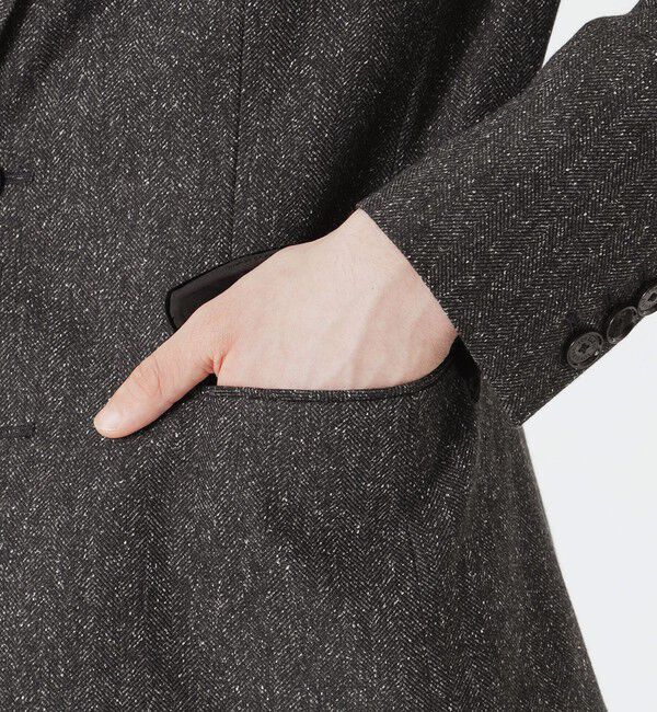  「ベルベットコンビシルクネップジャケット」|テーラードジャケット|