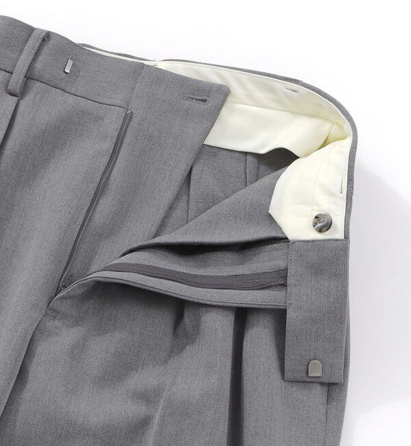  「スーパークリースインタックテーパードパンツ」|スラックス|