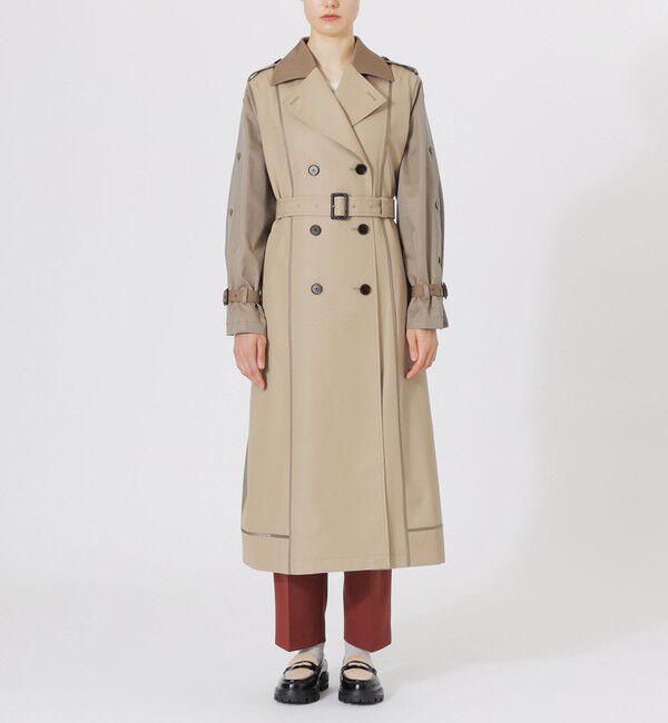  「ブロッキングトレンチコート」|トレンチコート|