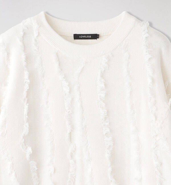  「バーティカルカットジャカードプルオーバー」|ニット・セーター|