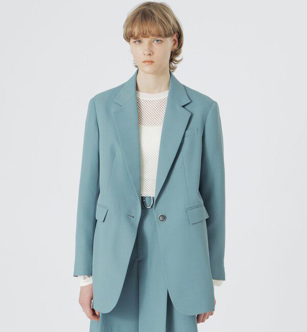  「クリアツイルジャケット」|テーラードジャケット|サックスブルー