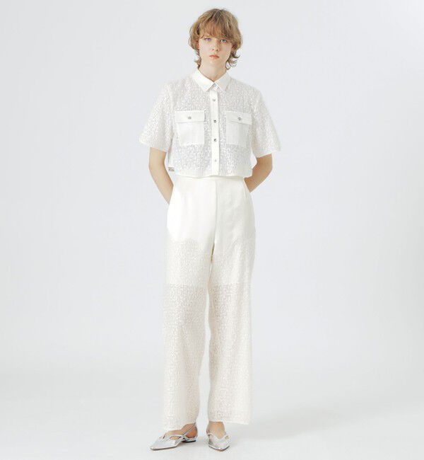  「フェザースパンコールブラウス」|シャツ・ブラウス|