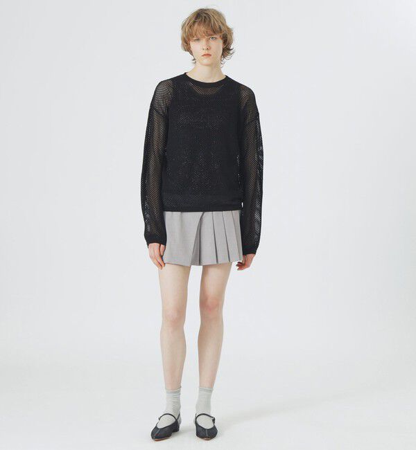  「メッシュニットプルオーバー」|ニット・セーター|