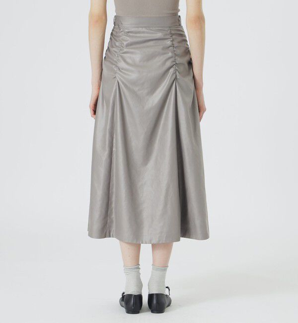  「グロッシーギャザースカート」|スカート|