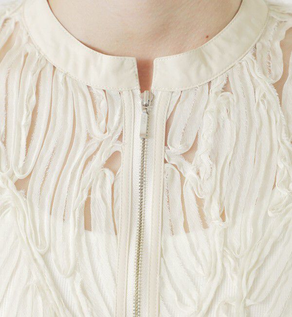  「エンブロイダリーチュールブルゾン」|ブルゾン・スタジャン|