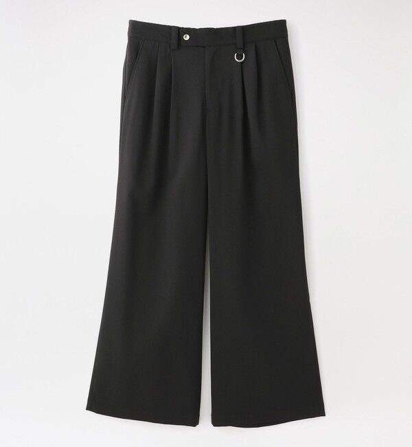  「ハードコーティング2タックバギーパンツ」|その他|ブラック