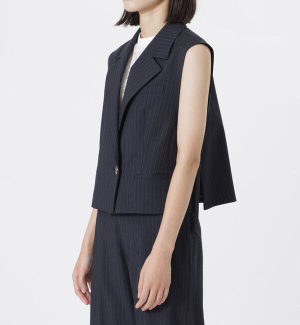  「ポプリンショートジレ」|ブルゾン・スタジャン|