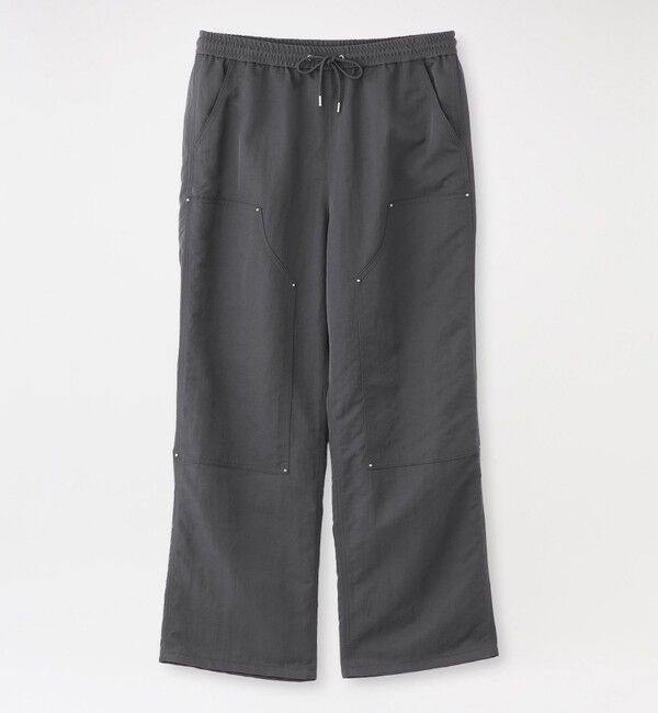  「ランポーニスタッズダブルニーイージーパンツ」|その他|チャコールグレー